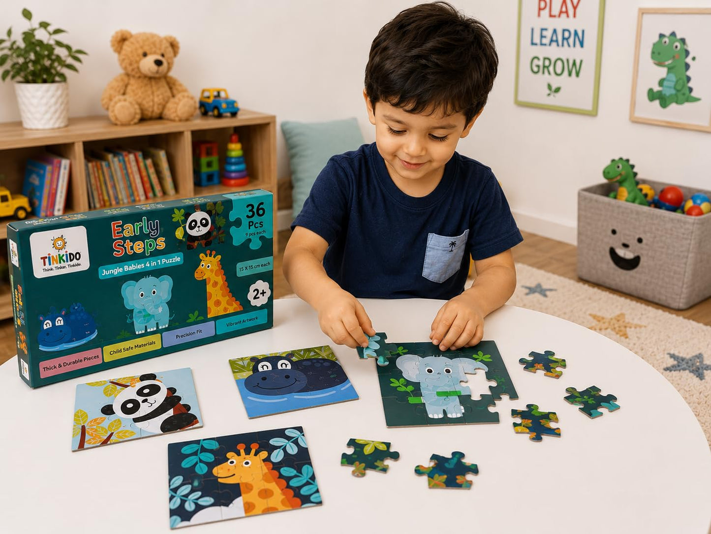Jungle Babies puzzles — contents