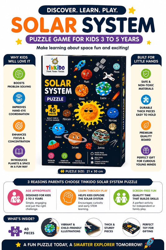 Solar System Puzzle completed artwork