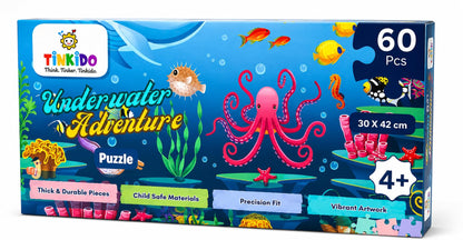 Tinkido Underwater Adventure Puzzle, 60 pieces, box front