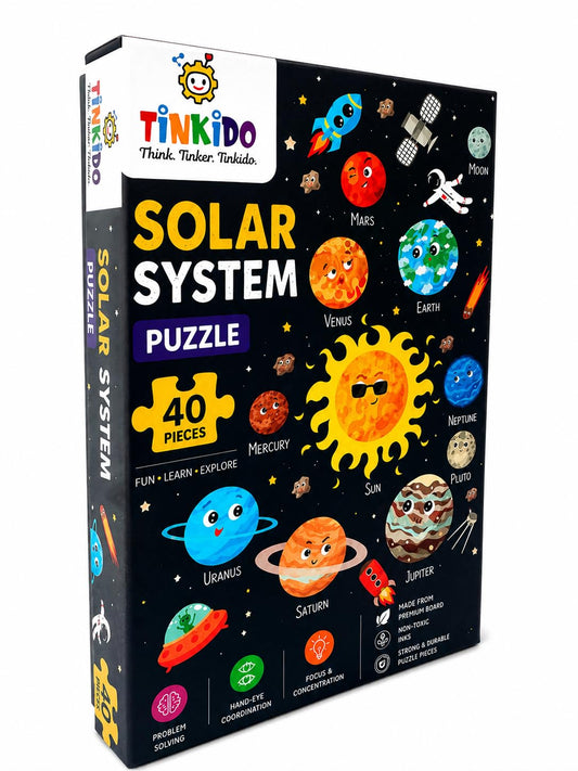 Tinkido Solar System Puzzle, 40 pieces, box front
