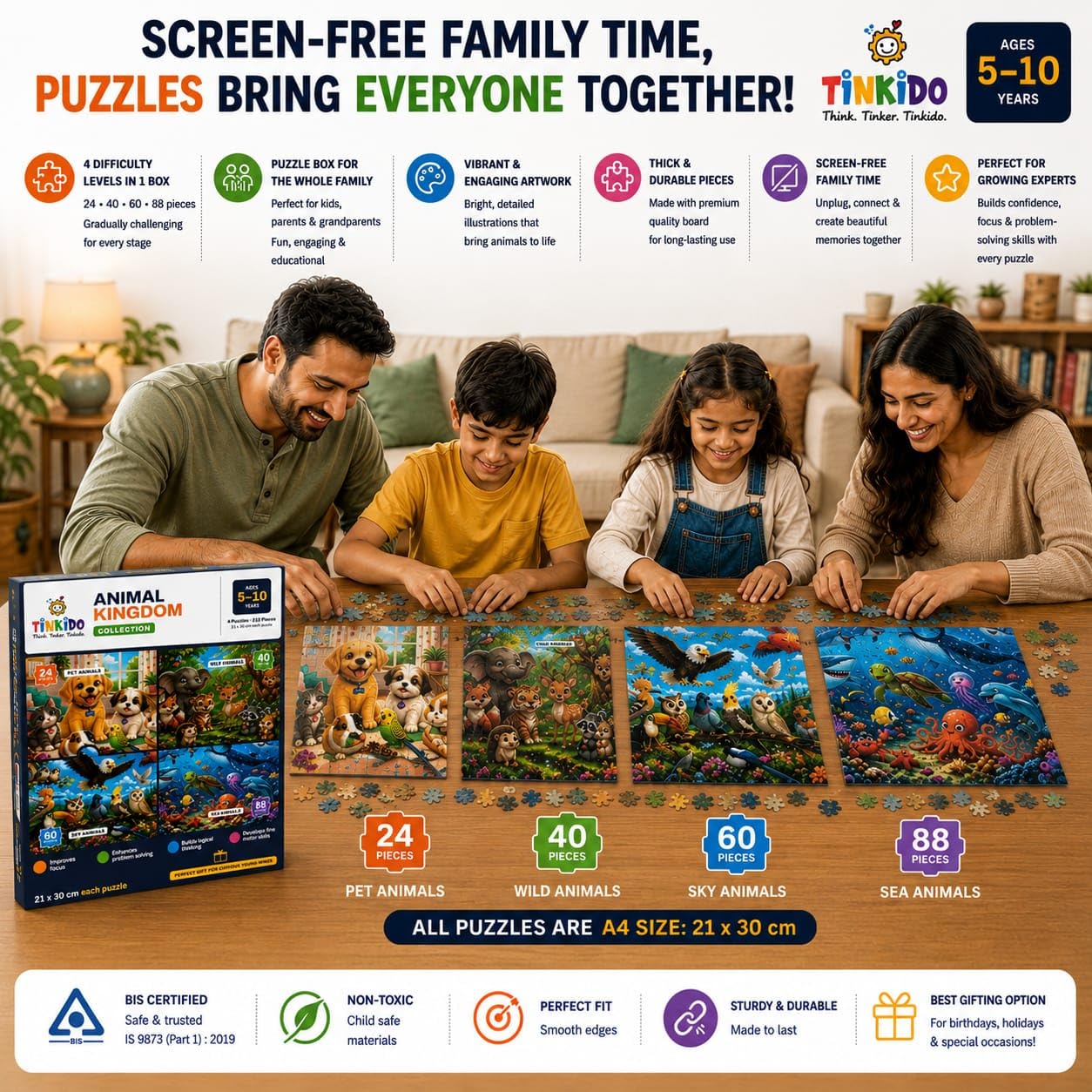 Animal Kingdom puzzle artwork detail