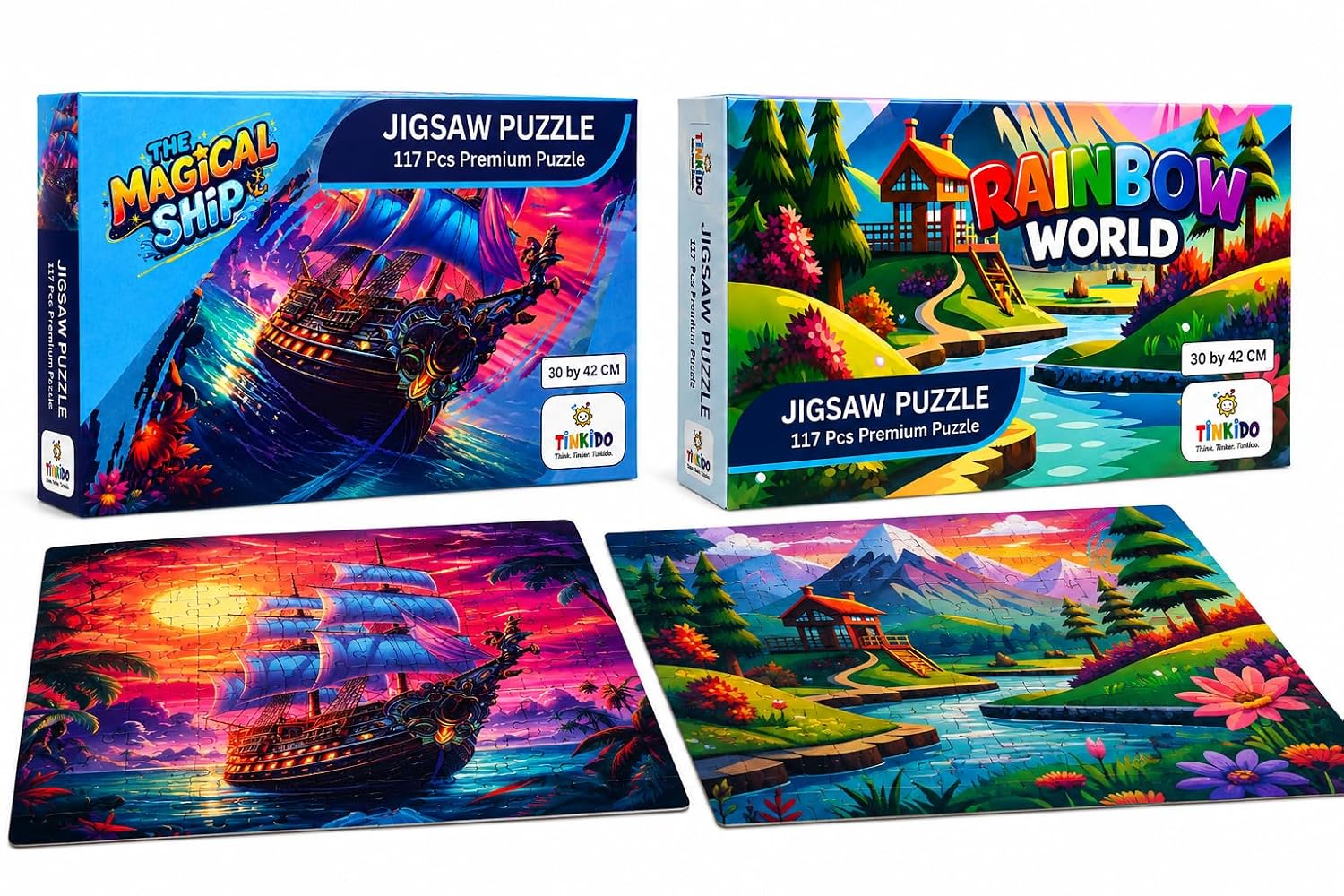 Magical Ship + Rainbow World 2-in-1 pack — gift box