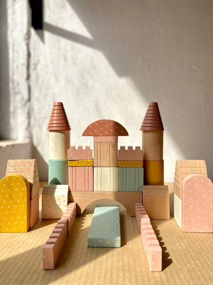 Tinkido WonderBlocks — Wooden Builder Set · 24 Pieces (Ages 3+)