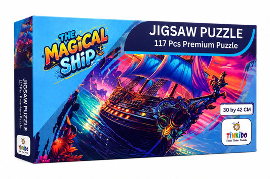 Tinkido The Magical Ship jigsaw puzzle box, 117 pieces